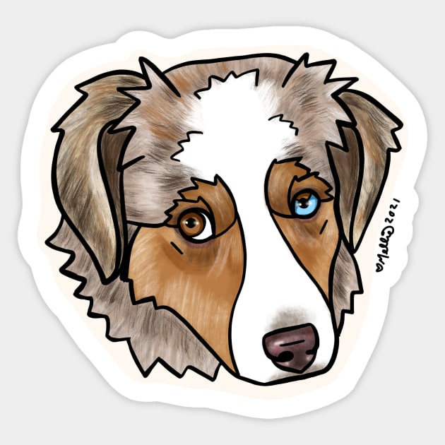 Jack — Dogs of Redstone, Colorado Sticker by mellierosetest